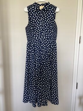 Kate Spade Polka Dot Hi Low Dress Sz 10 EUC